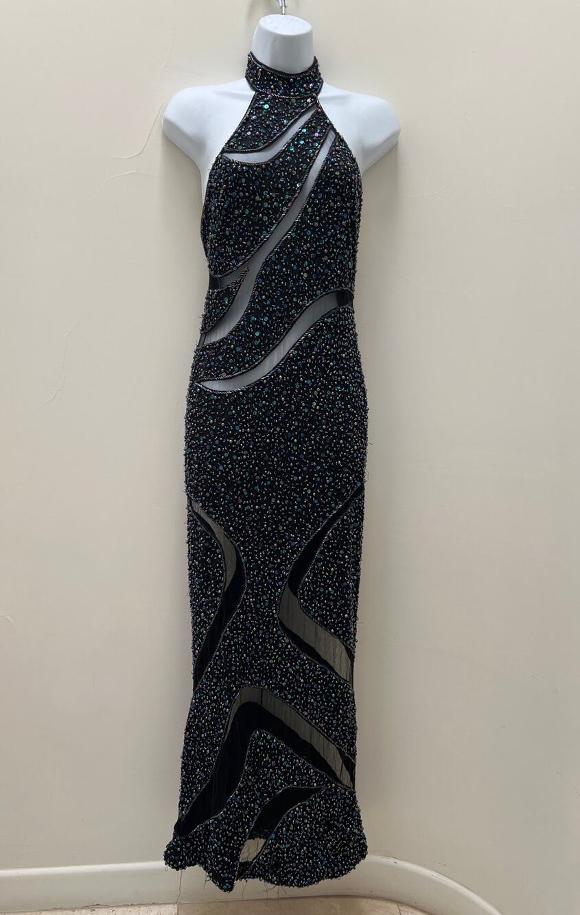 Super Sexy Peekaboo Sequin Gown